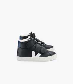 ESPLAR MID FURED LEATHER BLACK COBALT<VEJA Best Sale