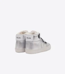 ESPLAR MID FURED LEATHER SILVER PIERRE<VEJA Best Sale