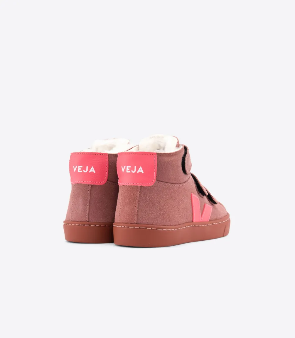 ESPLAR MID FURED SUEDE DIRED PETAL ROSE FLUO<VEJA Fashion