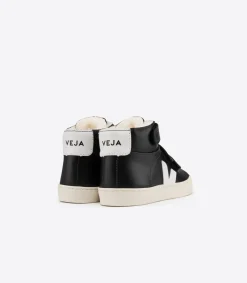 ESPLAR MID LEATHER FURED BLACK<VEJA Hot