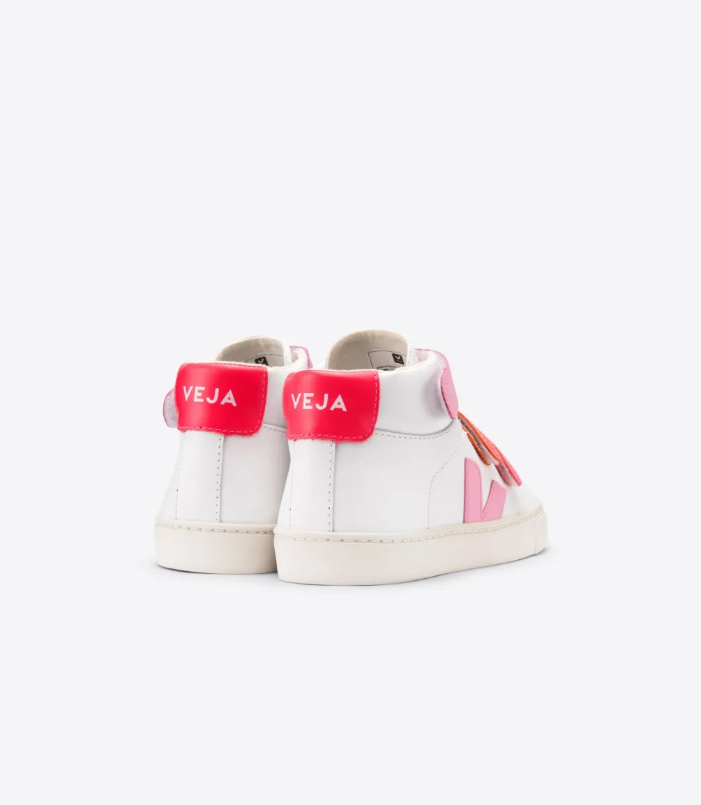 ESPLAR MID LEATHER WHITE MULTICO PINK<VEJA Outlet