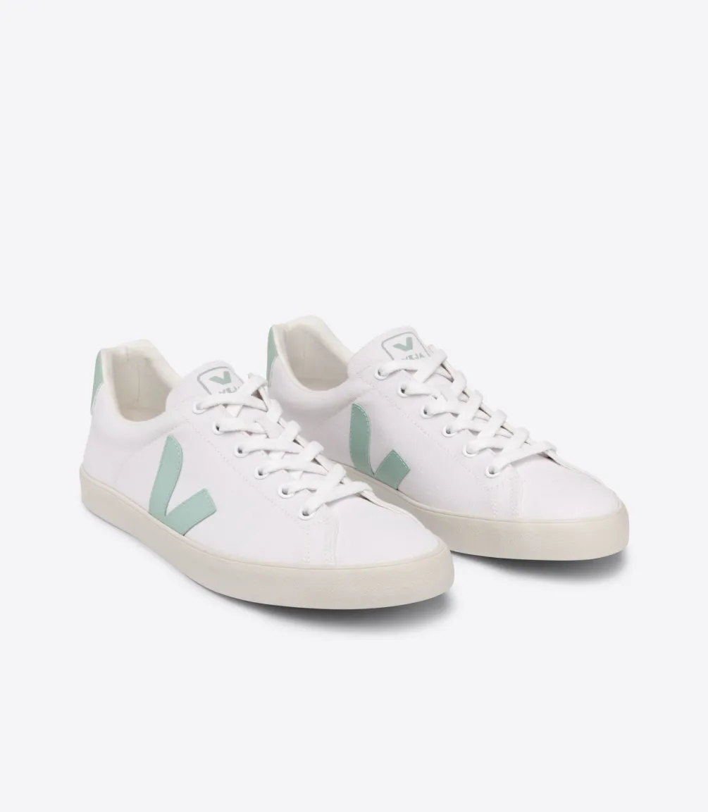 ESPLAR SE CANVAS WHITE MATCHA<VEJA Fashion