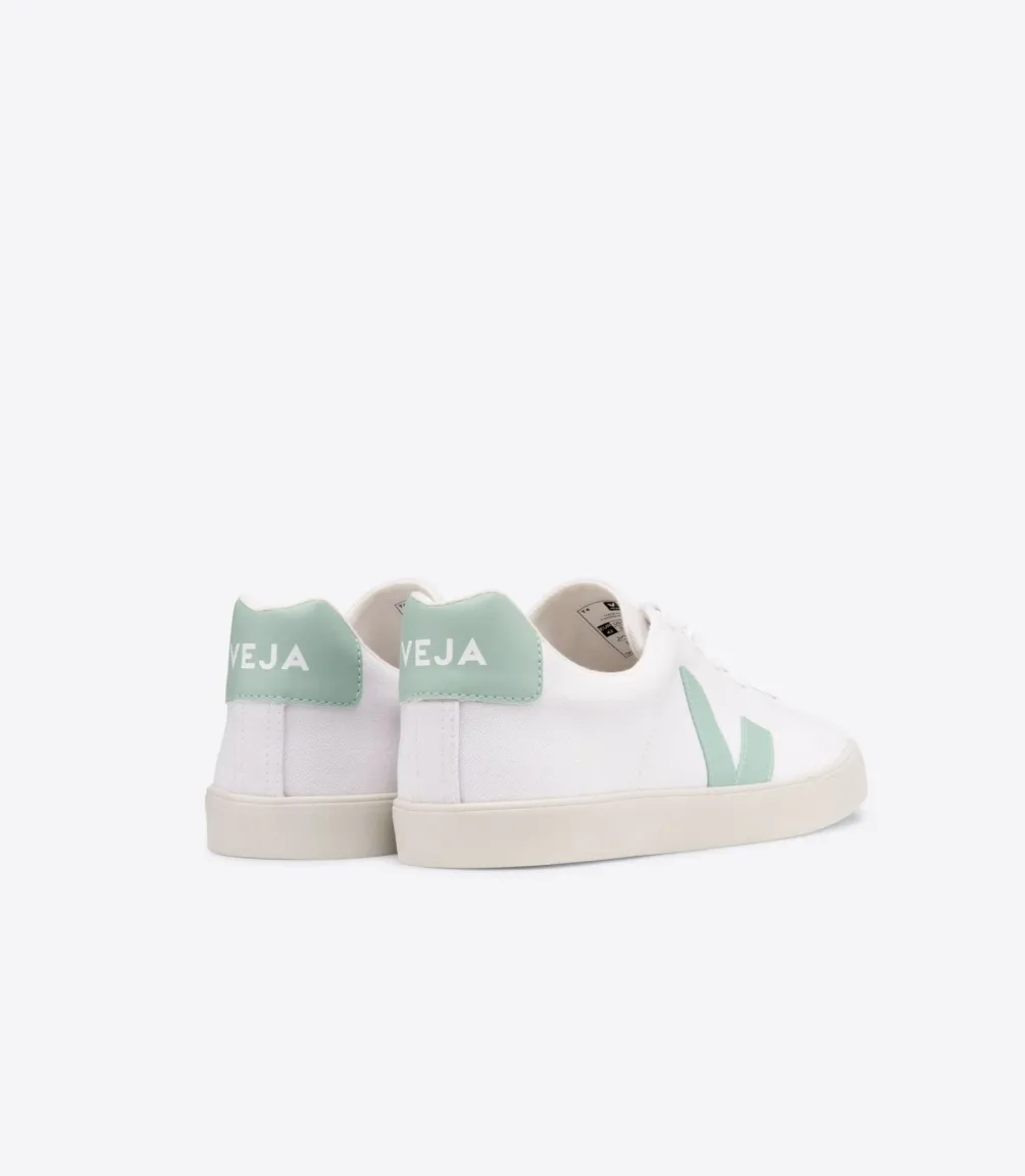 ESPLAR SE CANVAS WHITE MATCHA<VEJA Fashion
