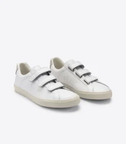 3-LOCK LEATHER WHITE<VEJA Sale
