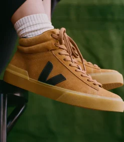 MINOTAUR SUEDE CAMEL BLACK<VEJA Clearance