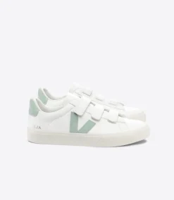 RECIFE LEATHER WHITE MATCHA<VEJA Clearance