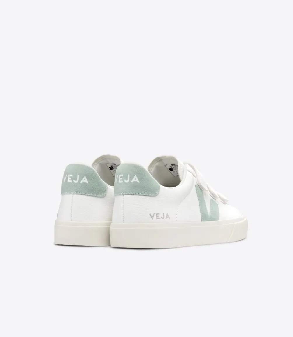 RECIFE LEATHER WHITE MATCHA<VEJA Clearance