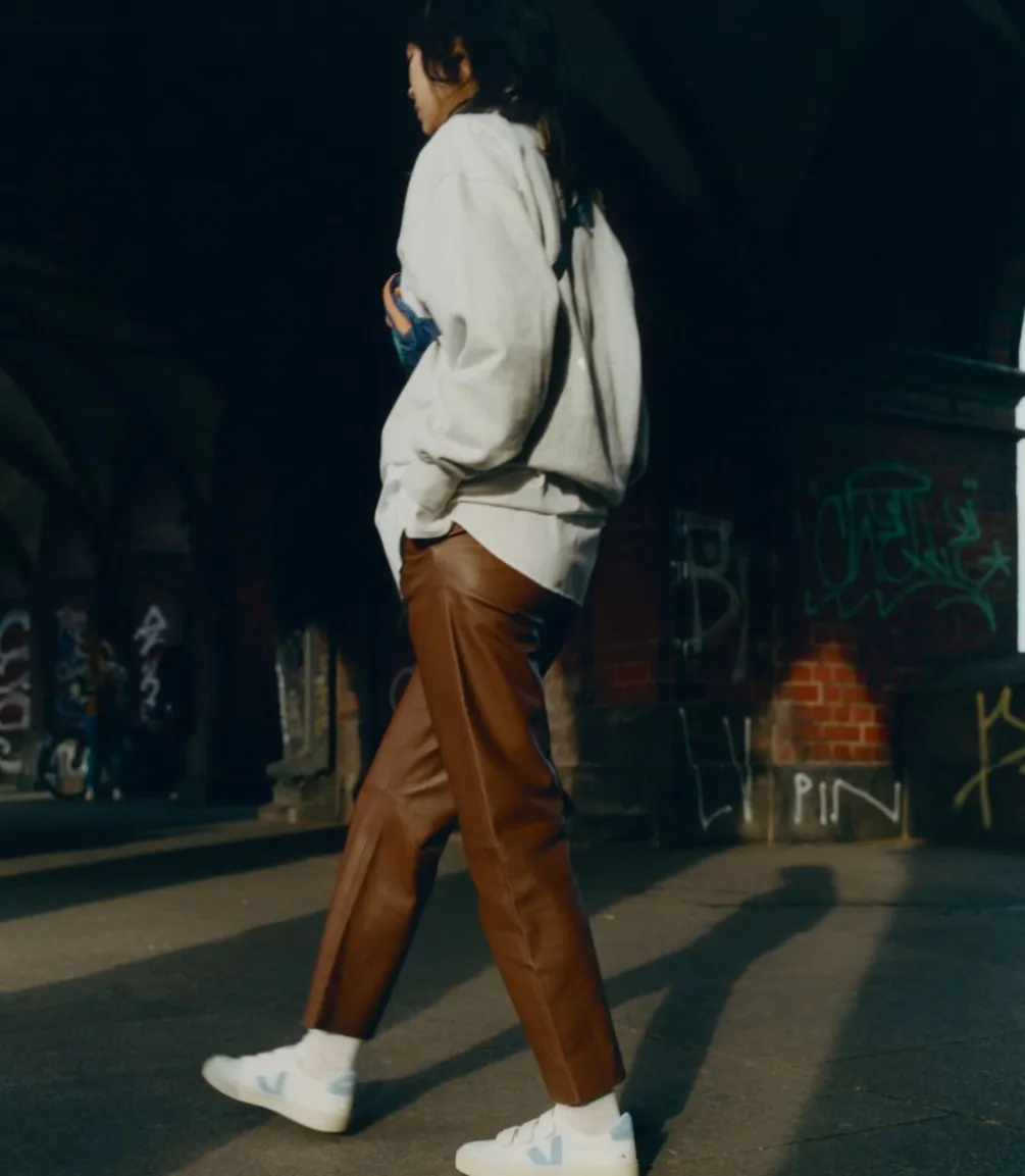 RECIFE LEATHER WHITE STEEL<VEJA Store