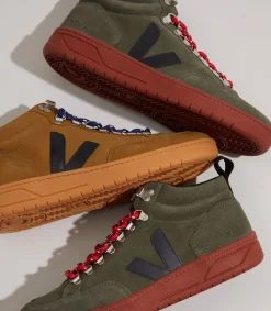 RORAIMA NUBUCK TENT BLACK<VEJA Clearance