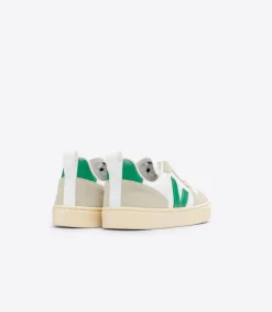 V-10 LACES LEATHER WHITE EMERAUDE ALMOND<VEJA Best Sale