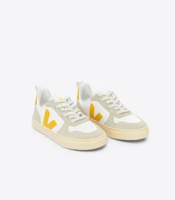 V-10 LEATHER WHITE OURO ALMOND<VEJA Store
