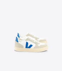 V-10 LEATHER WHITE PAROS ALMOND<VEJA Sale
