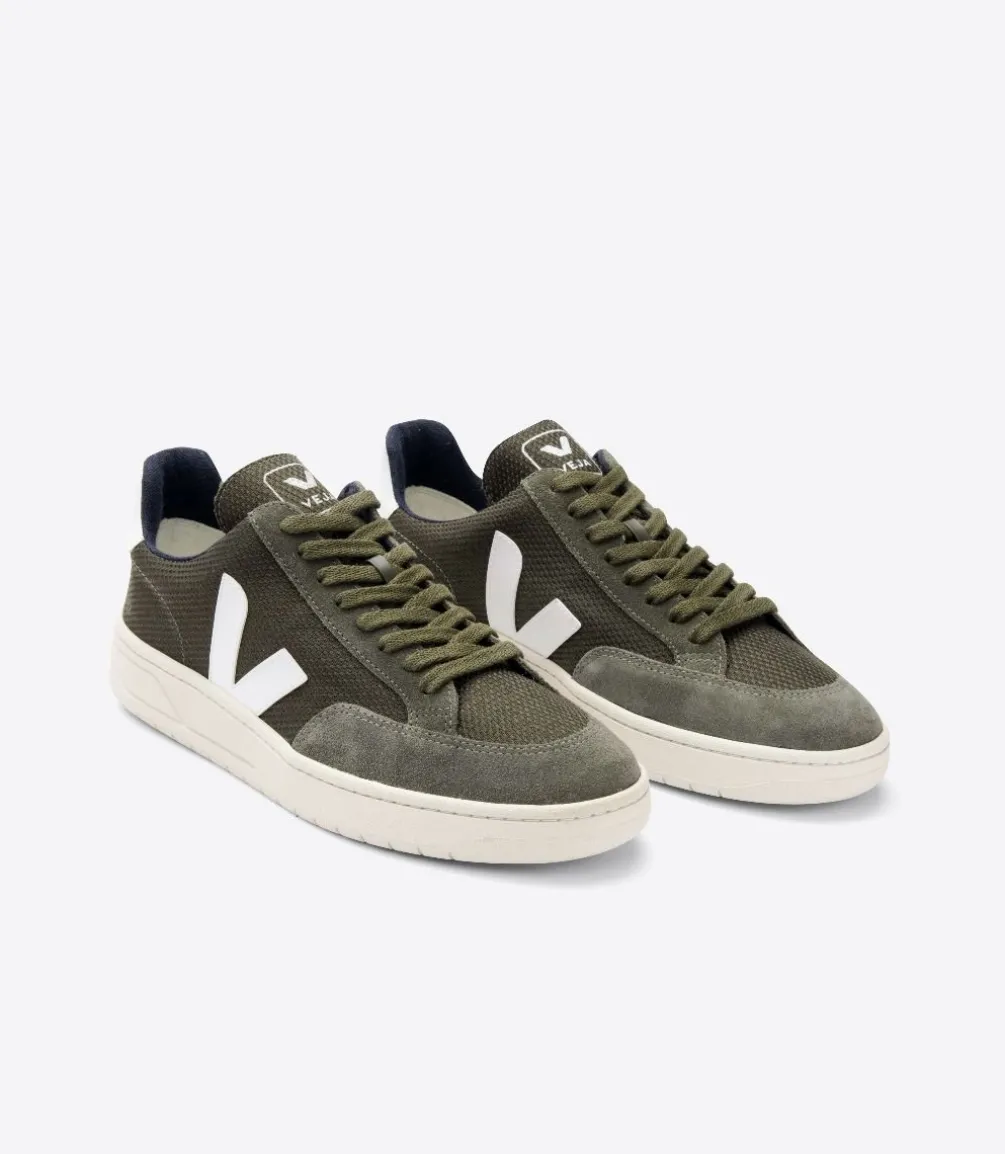 V-12 B-MESH OLIVE WHITE<VEJA Online