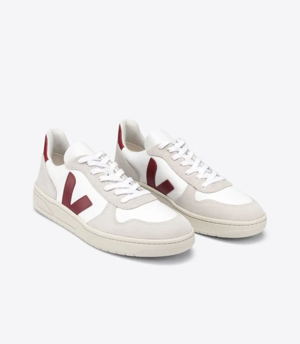V-10 B-MESH WHITE NATURAL MARSALA<VEJA Discount