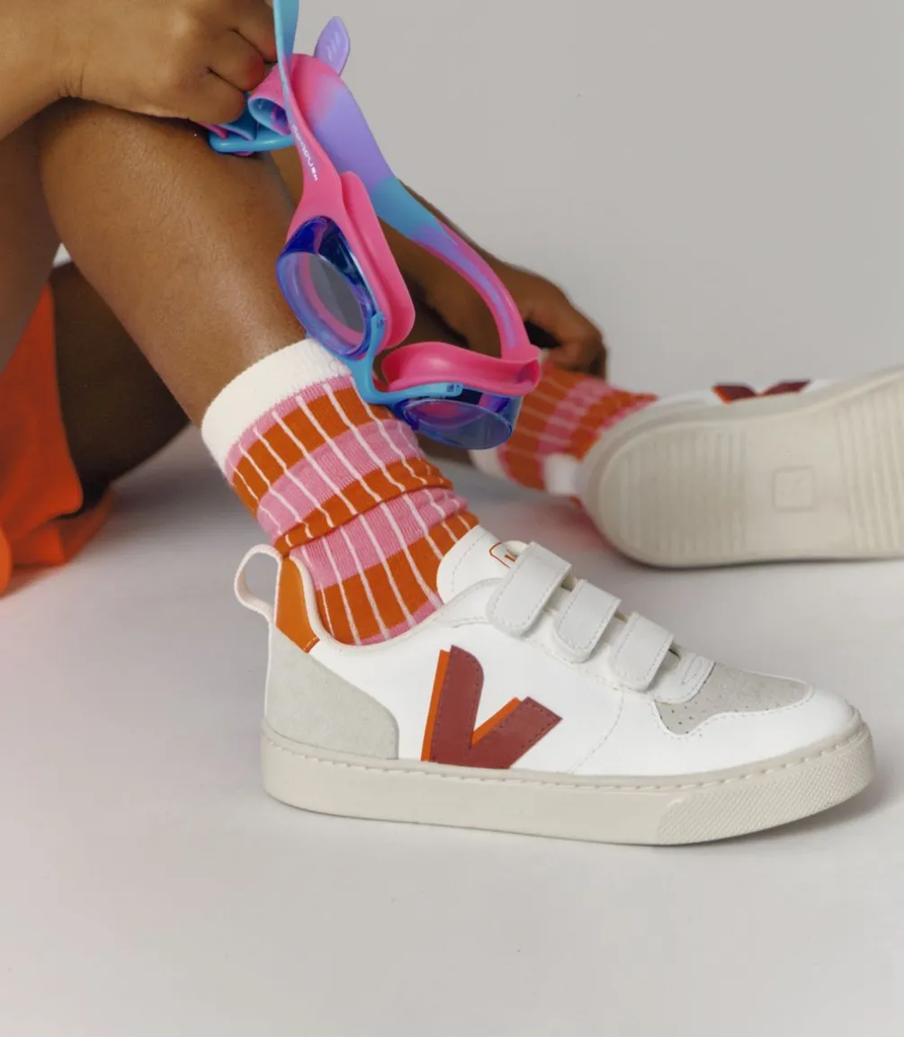V-10 CWL WHITE MARSALA ORANGE FLUO<VEJA Best
