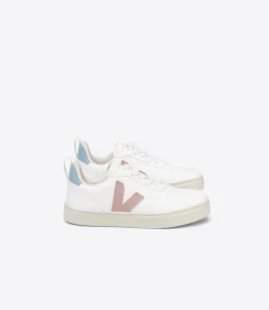 V-10 LACES CWL WHITE BABE BLUE<VEJA Best