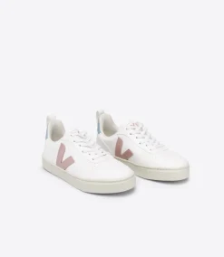 V-10 LACES CWL WHITE BABE BLUE<VEJA Best