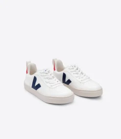 V-10 LACES CWL WHITE COBALT PEKIN<VEJA Clearance