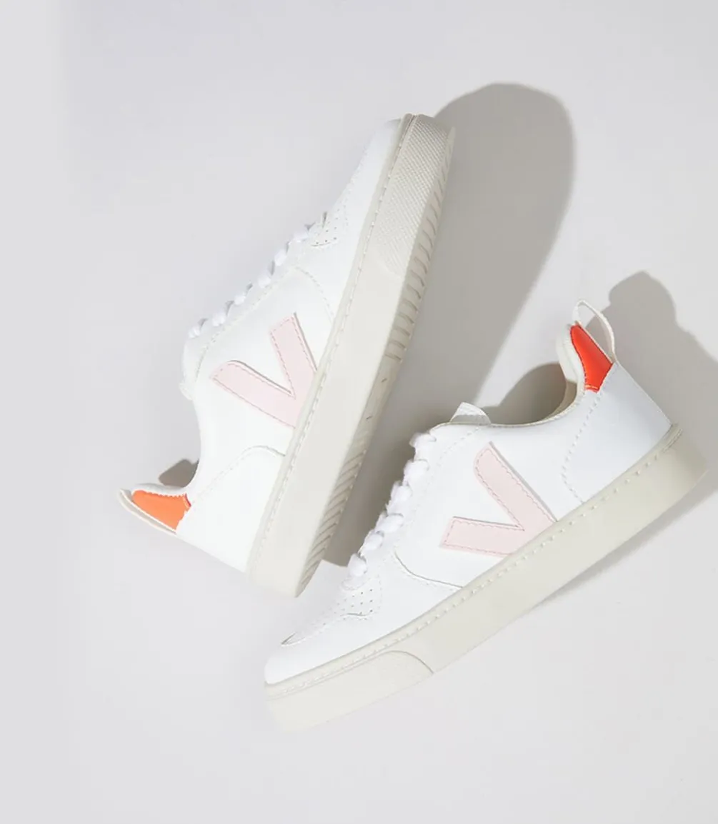V-10 LACES CWL WHITE PETALE ORANGE FLUO<VEJA New