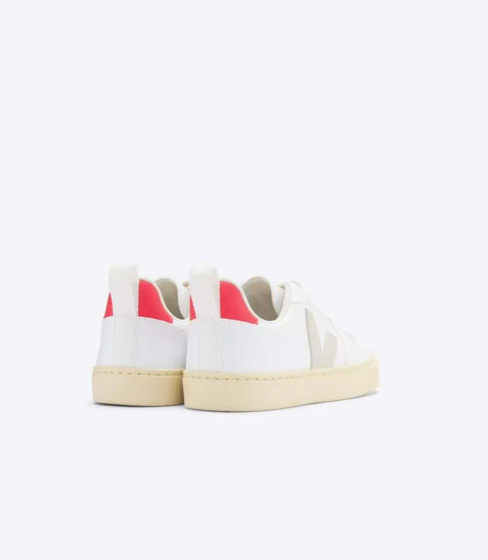 V-10 LACES CWL WHITE PIERRE ROSE FLUO<VEJA New