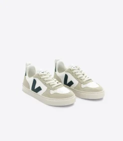 V-10 LACES LEATHER WHITE BRITTANY ALMOND<VEJA Online
