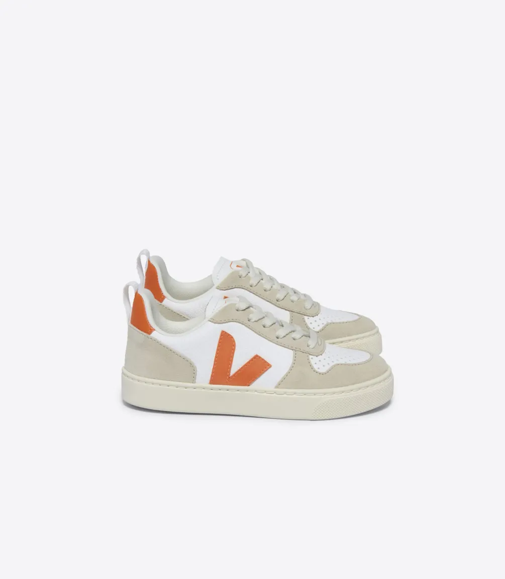 V-10 LACES LEATHER WHITE FURY ALMOND<VEJA Outlet
