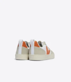 V-10 LACES LEATHER WHITE FURY ALMOND<VEJA Outlet