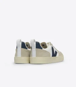 V-10 LACES LEATHER WHITE NAUTICO ALMOND<VEJA New