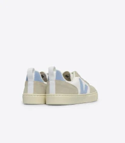 V-10 LACES WHITE STEEL ALMOND<VEJA Online