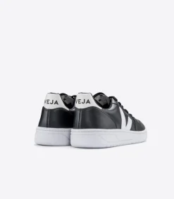 V-10 LEATHER BLACK WHITE WHITE SOLE<VEJA New