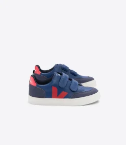 V-12 LEATHER COBALT PEKIN<VEJA Fashion