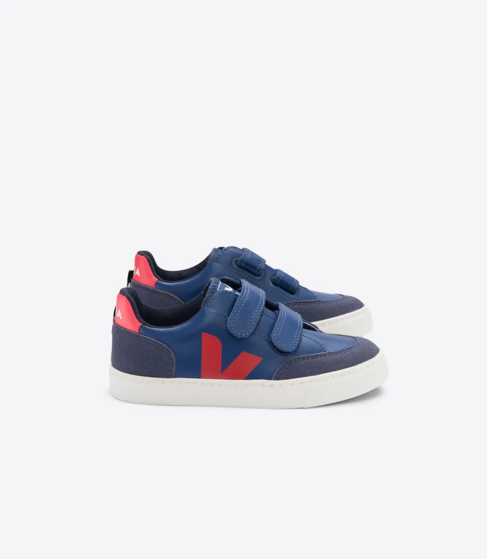 V-12 LEATHER COBALT PEKIN<VEJA Fashion