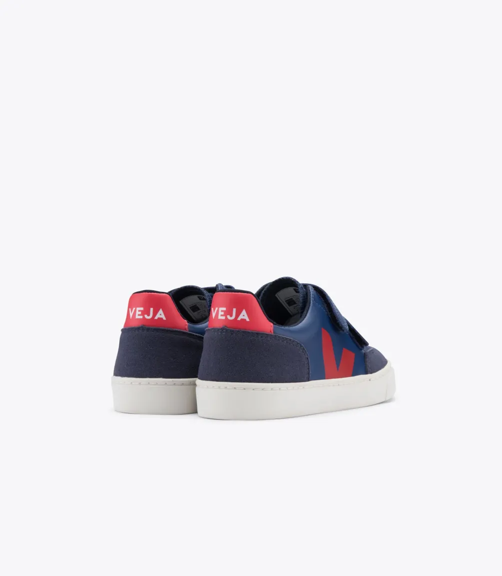 V-12 LEATHER COBALT PEKIN<VEJA Fashion