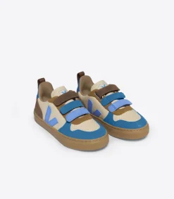 V-10 LEATHER CREMA MULTICO AQUA<VEJA Shop