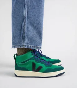 V-95 LEATHER EMERAUDE BLACK<VEJA Store