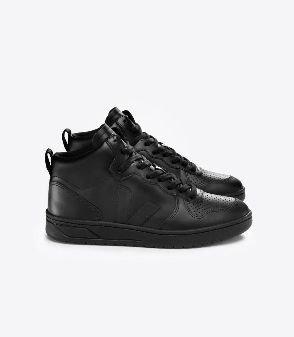 V-15 LEATHER FULL BLACK<VEJA Cheap