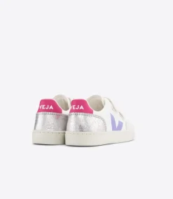 V-12 LEATHER MULTICO SILVER<VEJA Discount