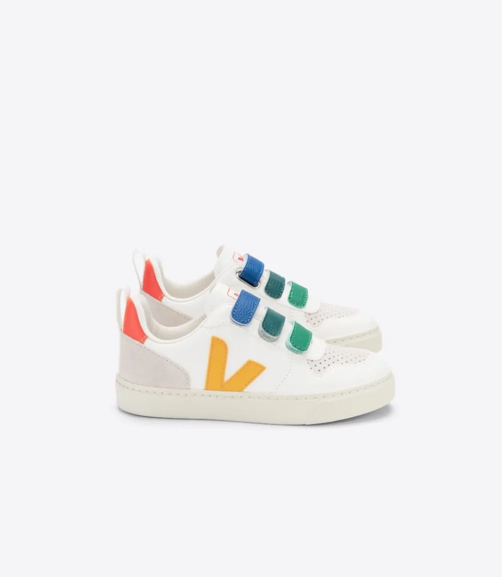 V-10 LEATHER MULTICO WHITE OURO<VEJA Best Sale