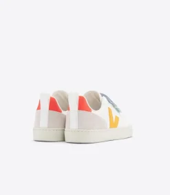 V-10 LEATHER MULTICO WHITE OURO<VEJA Best Sale