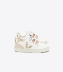 V-10 LEATHER MULTICO WHITE SHINY<VEJA New