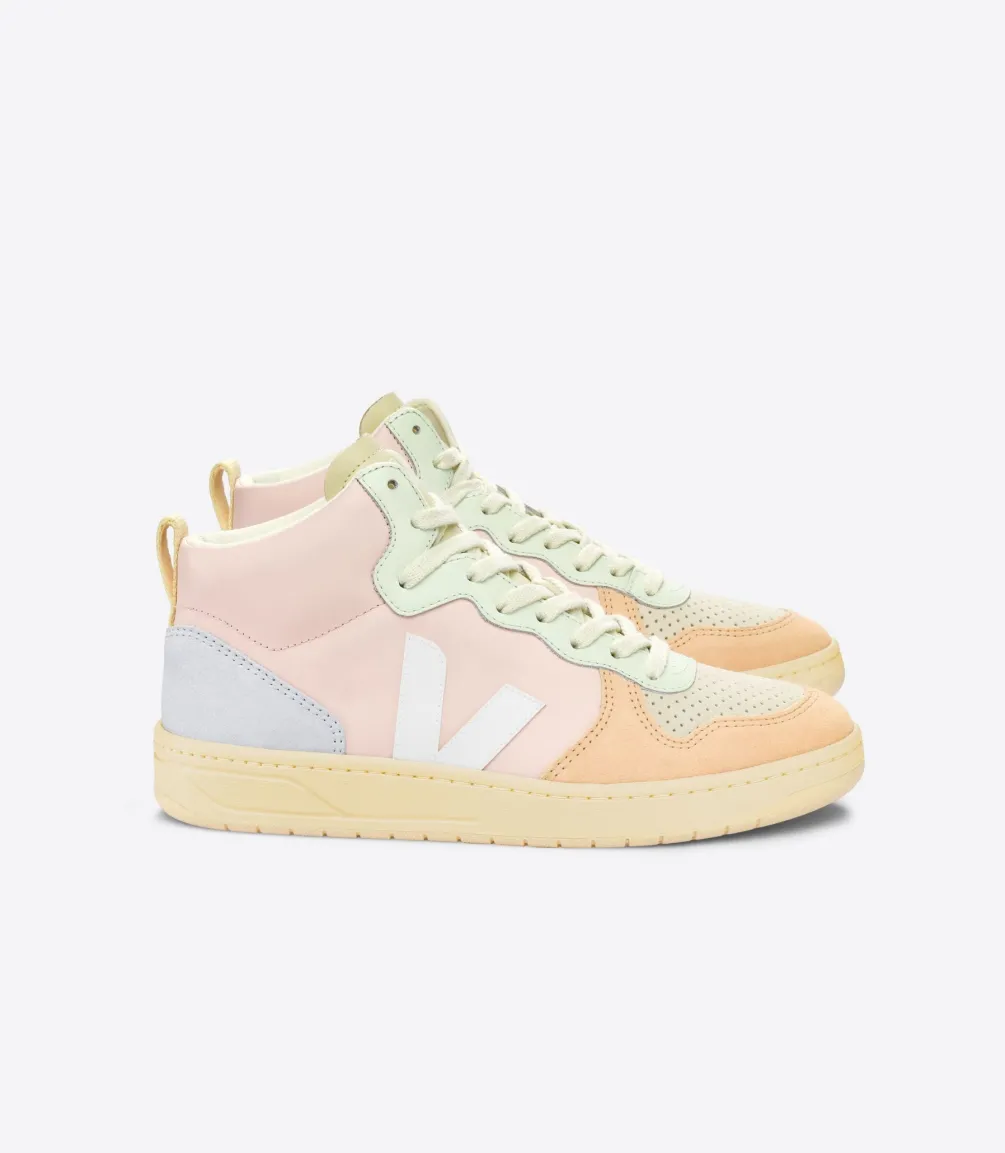 V-15 LEATHER PETALE WHITE MULTICO<VEJA Best Sale