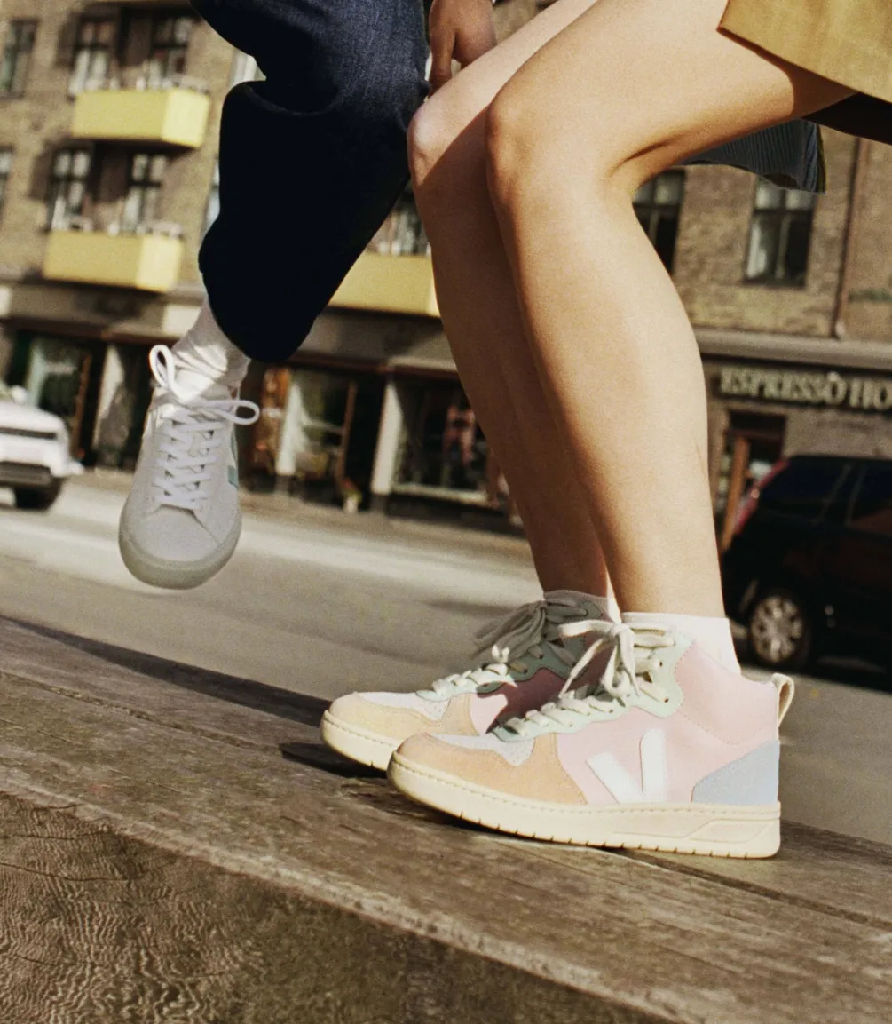 V-15 LEATHER PETALE WHITE MULTICO<VEJA Best Sale