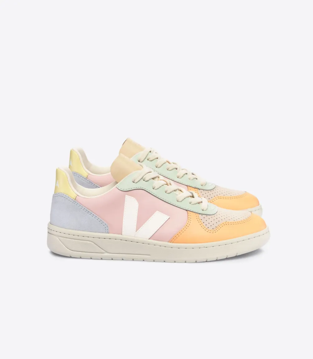 V-10 LEATHER PETALE WHITE MULTICO<VEJA Best Sale