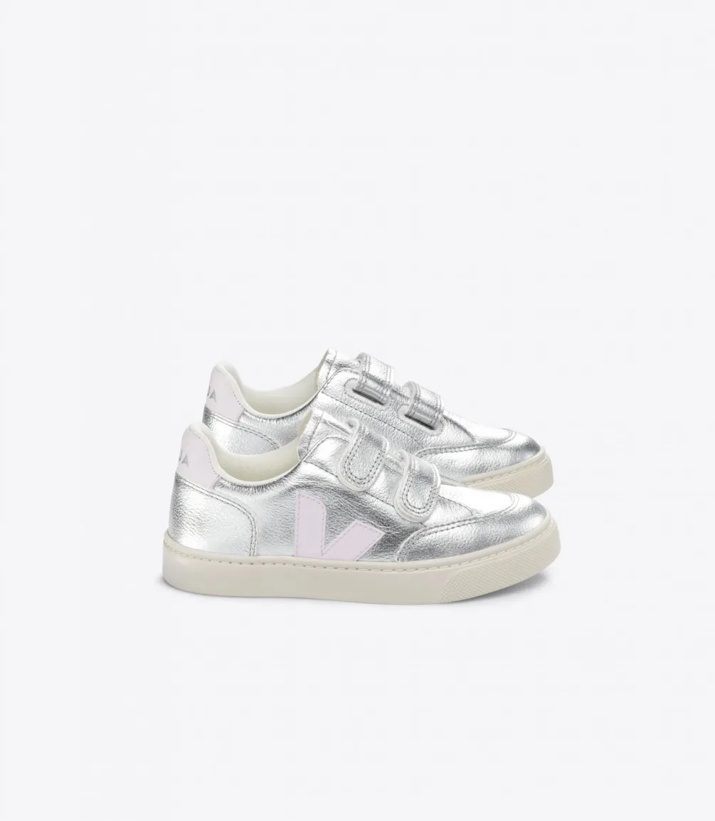 V-12 LEATHER SILVER LASSI<VEJA Fashion