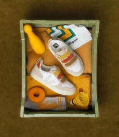 V-10 LEATHER X BONPOINT MULTICO ALMOND<VEJA Hot