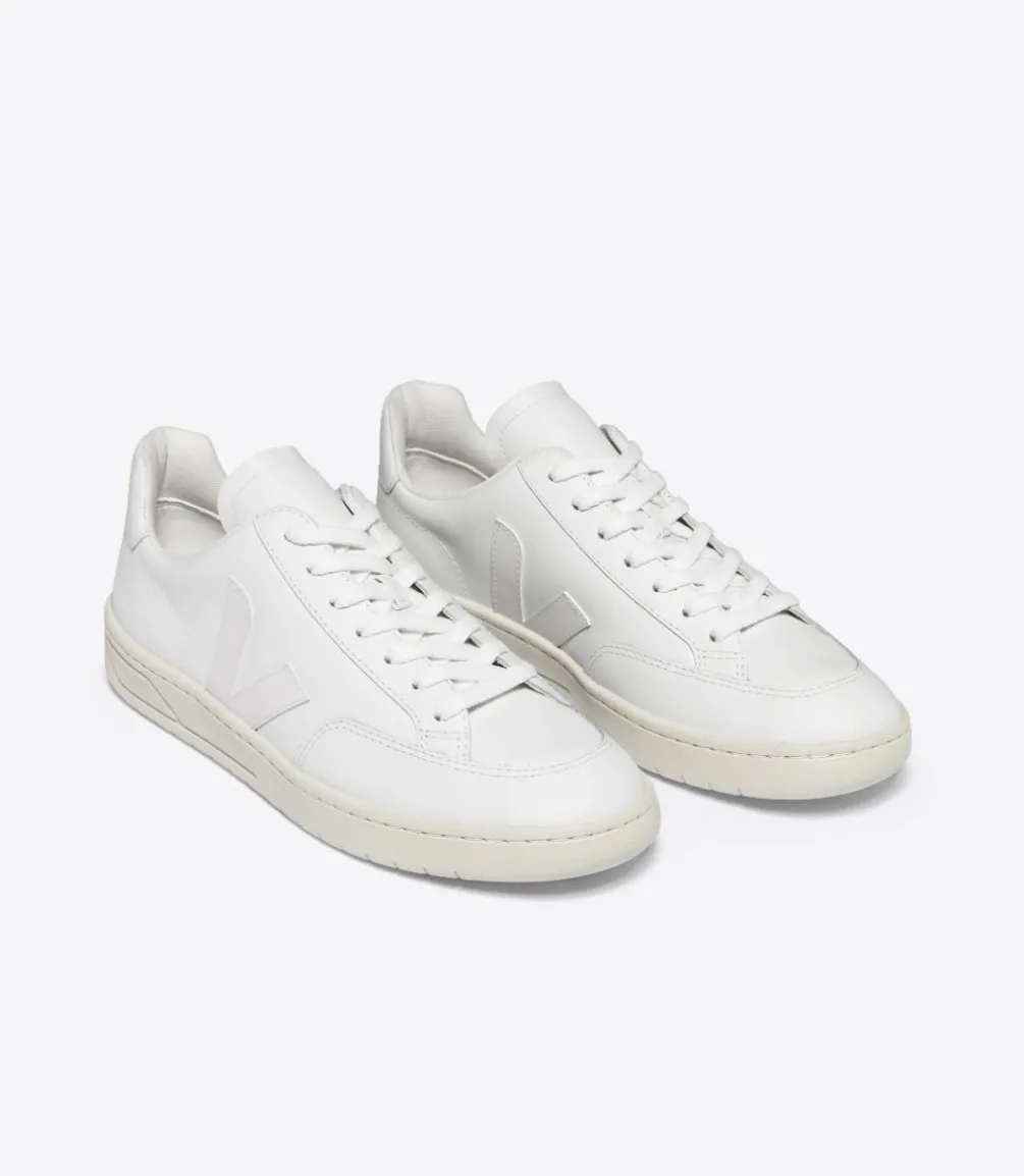 V-12 LEATHER WHITE<VEJA Outlet