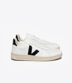 V-10 LEATHER WHITE BLACK<VEJA Flash Sale