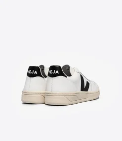 V-10 LEATHER WHITE BLACK<VEJA Flash Sale