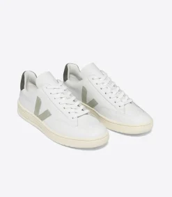 V-12 LEATHER WHITE CLAY MUD<VEJA Sale