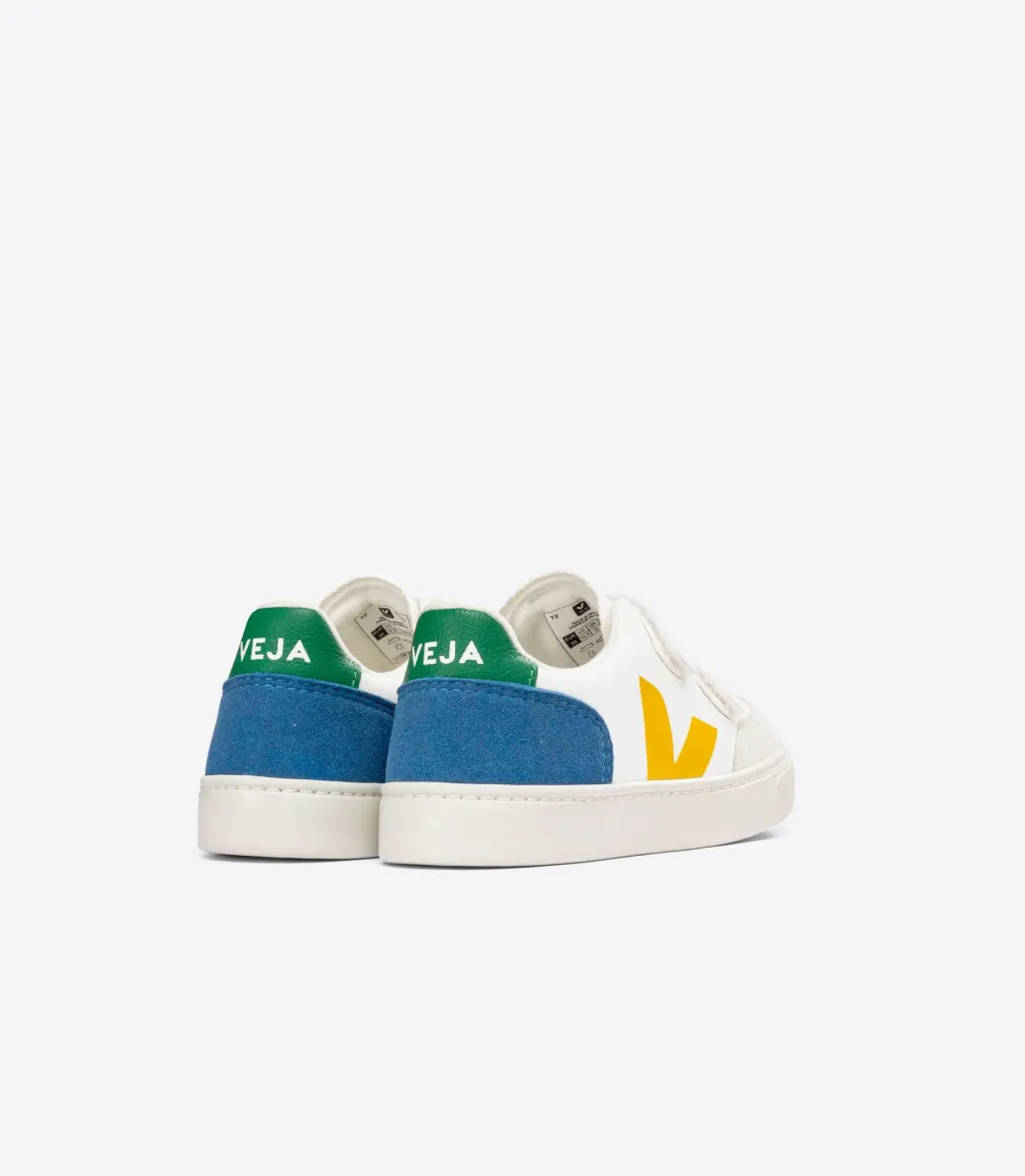 V-12 LEATHER WHITE MULTICO INDIGO<VEJA Flash Sale